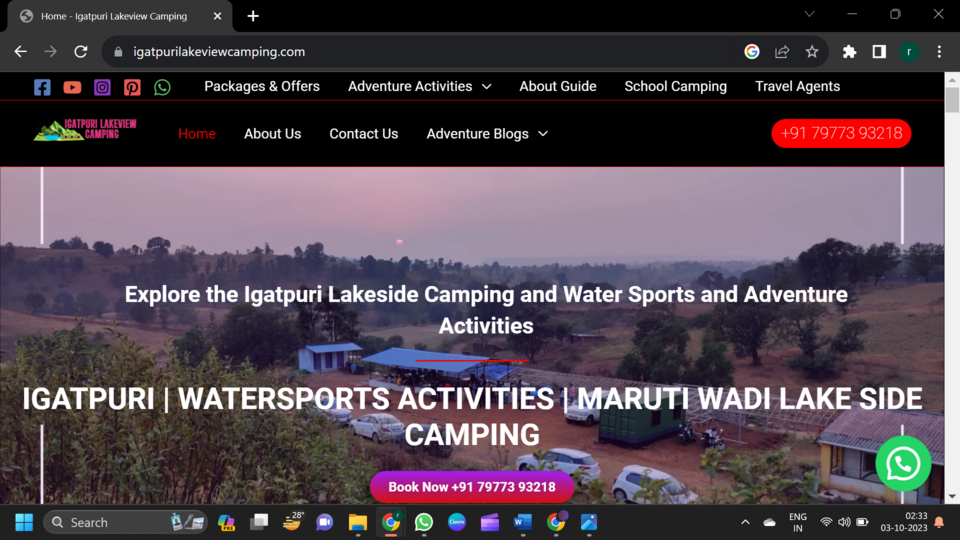 Igatpuri lakeview Camping